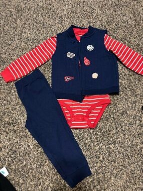 Carters Gameday 3 piece Vest and Pant set